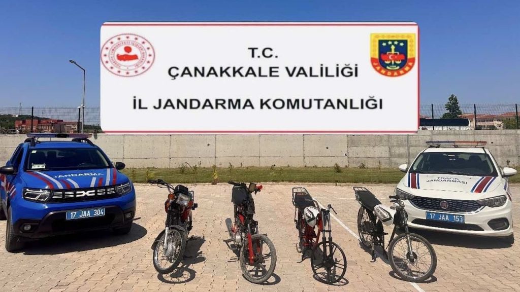 Çanakkale'de trafik magandaları jandarmadan kaçamadı
