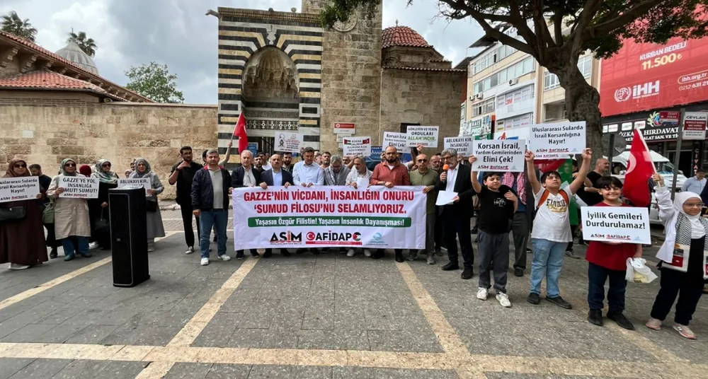 Adana’da STK’lardan İsrail’e ‘Sumud filosu’ tepkisi – HDH Medya
